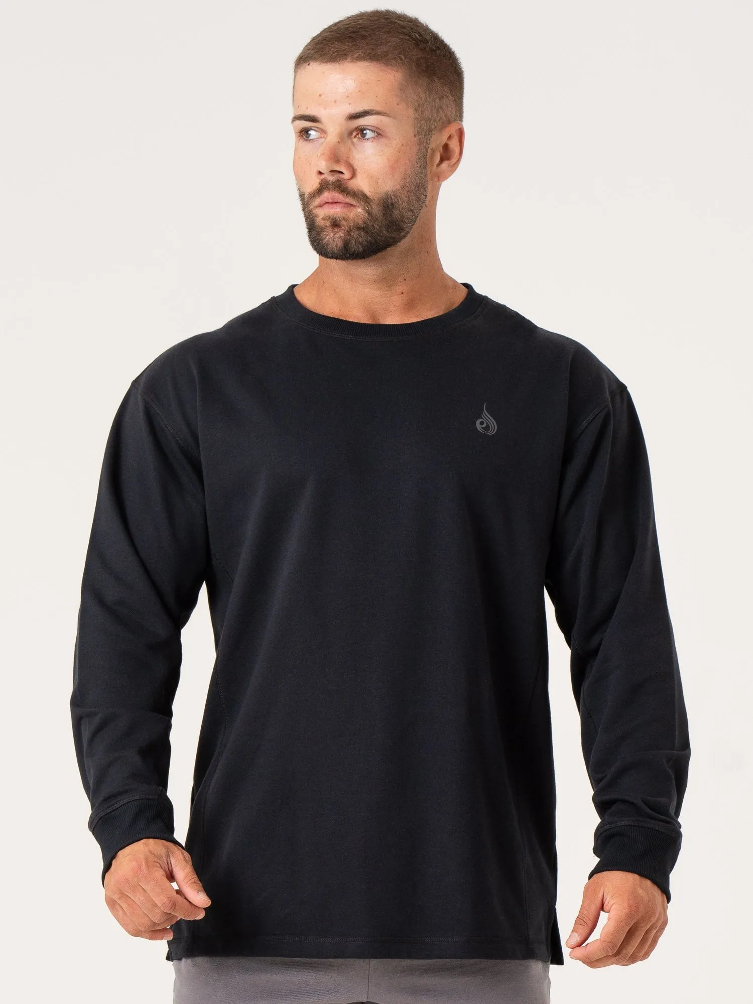 Force Crew Neck - Black sold by Ryderwear