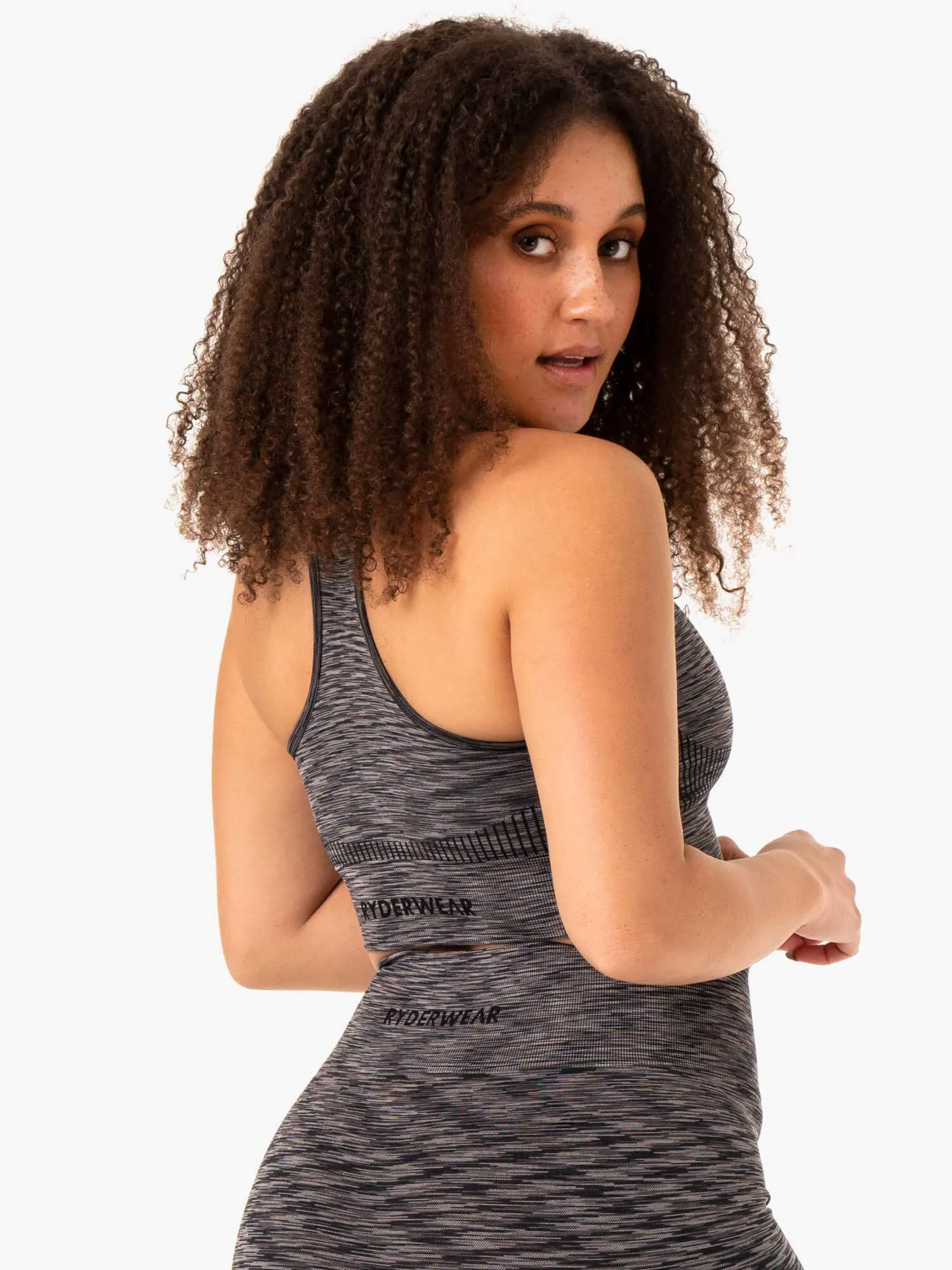 Evolve Seamless Longline Sports Bra - Black sold by Ryderwear product image thumbnail 2