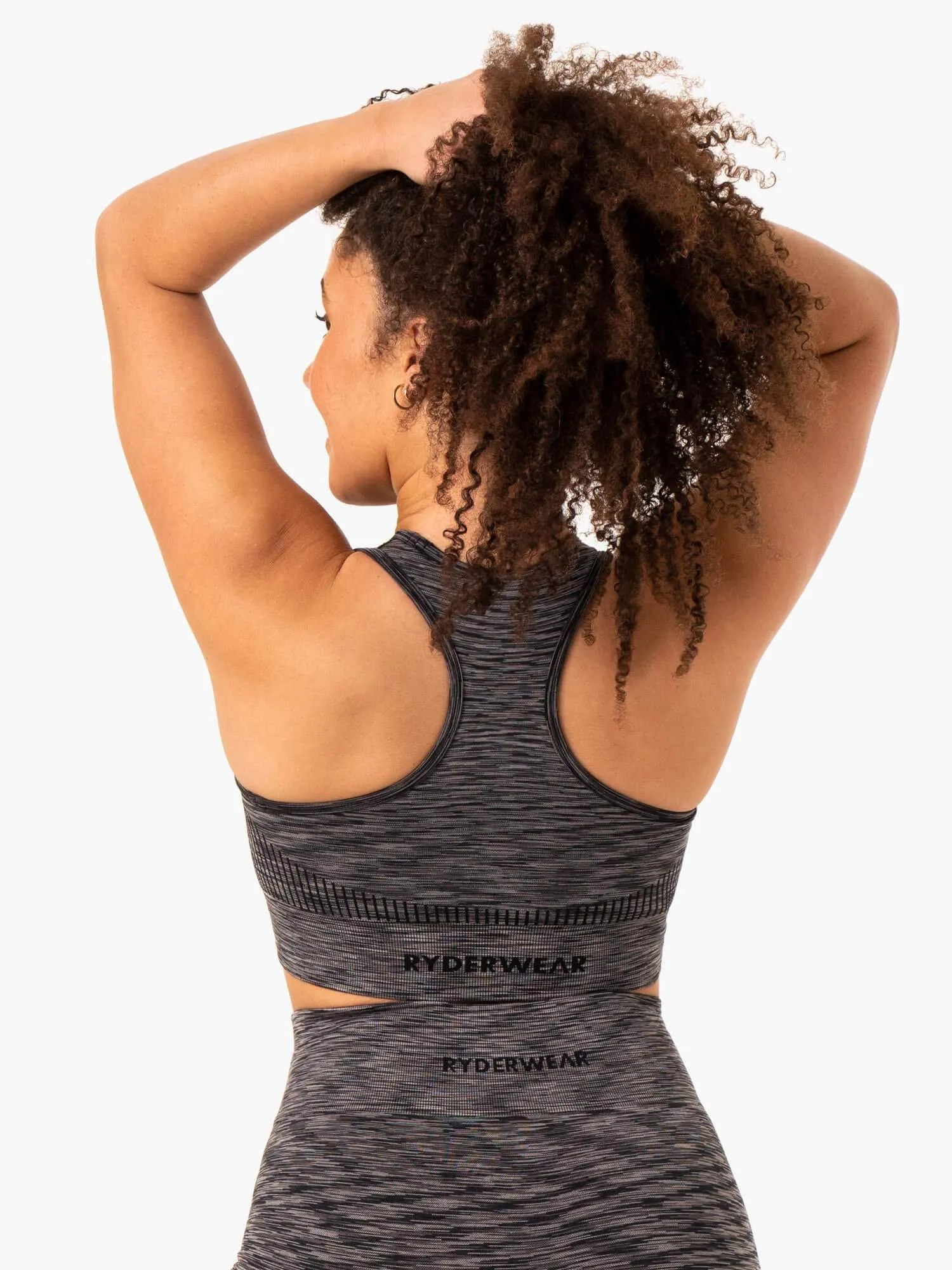 Evolve Seamless Longline Sports Bra - Black sold by Ryderwear product image thumbnail 3