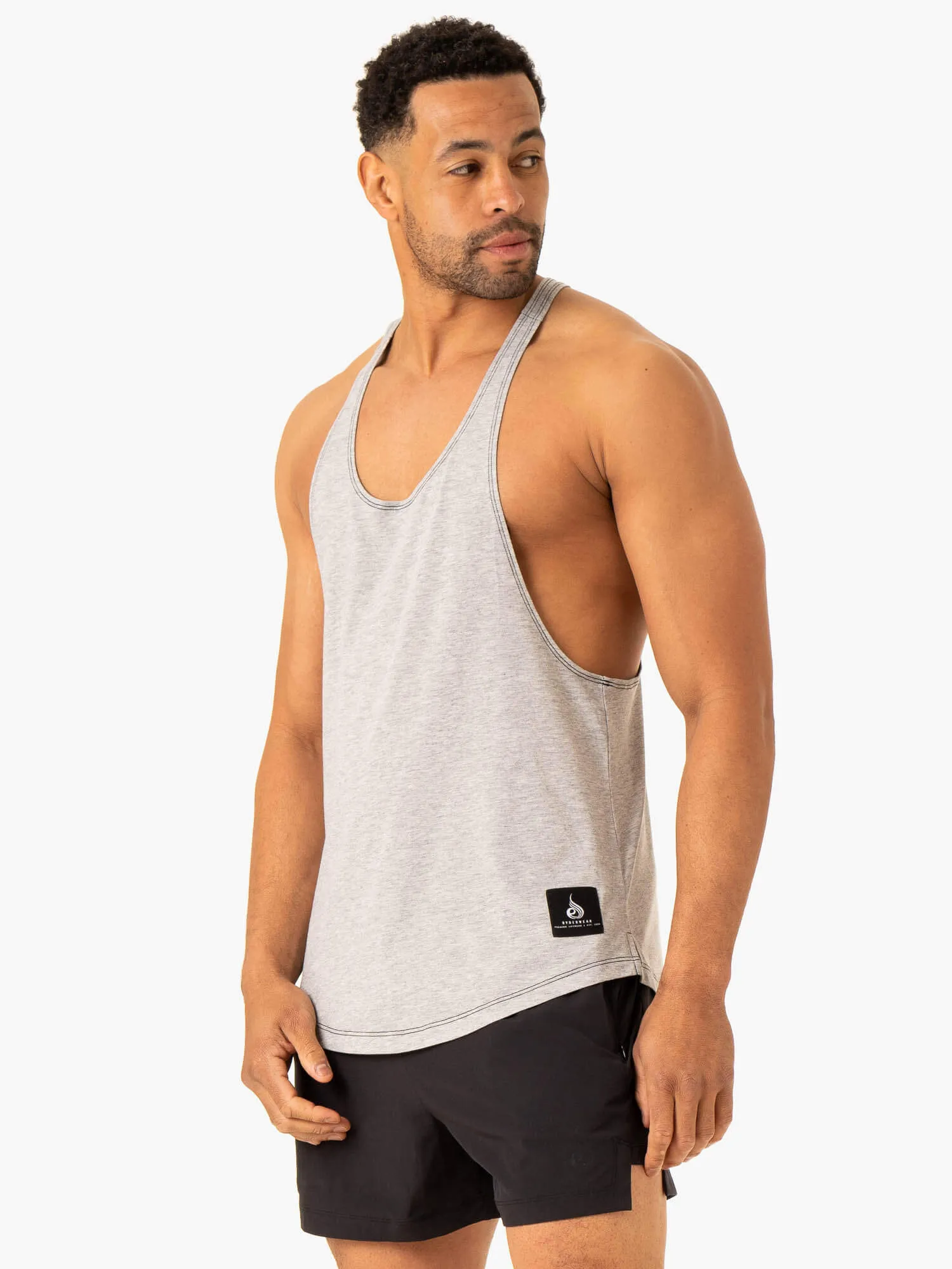 Vital Stringer T-Back - Grey Marl sold by Ryderwear product image thumbnail 3