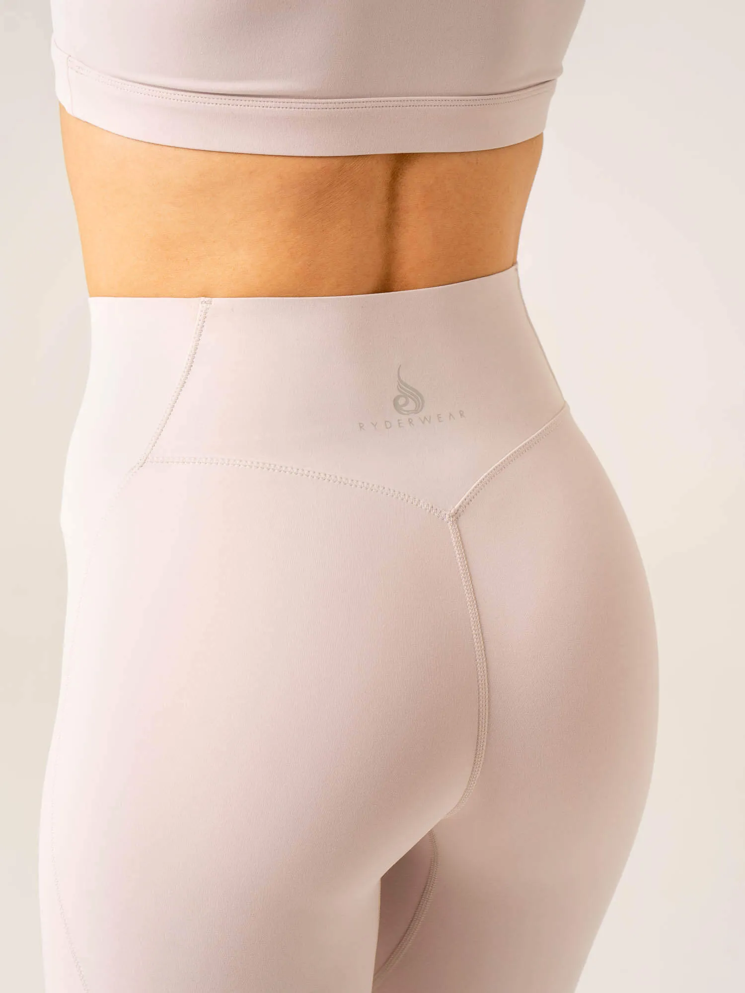 Stride High Waisted Leggings - Chalk sold by Ryderwear product image thumbnail 5