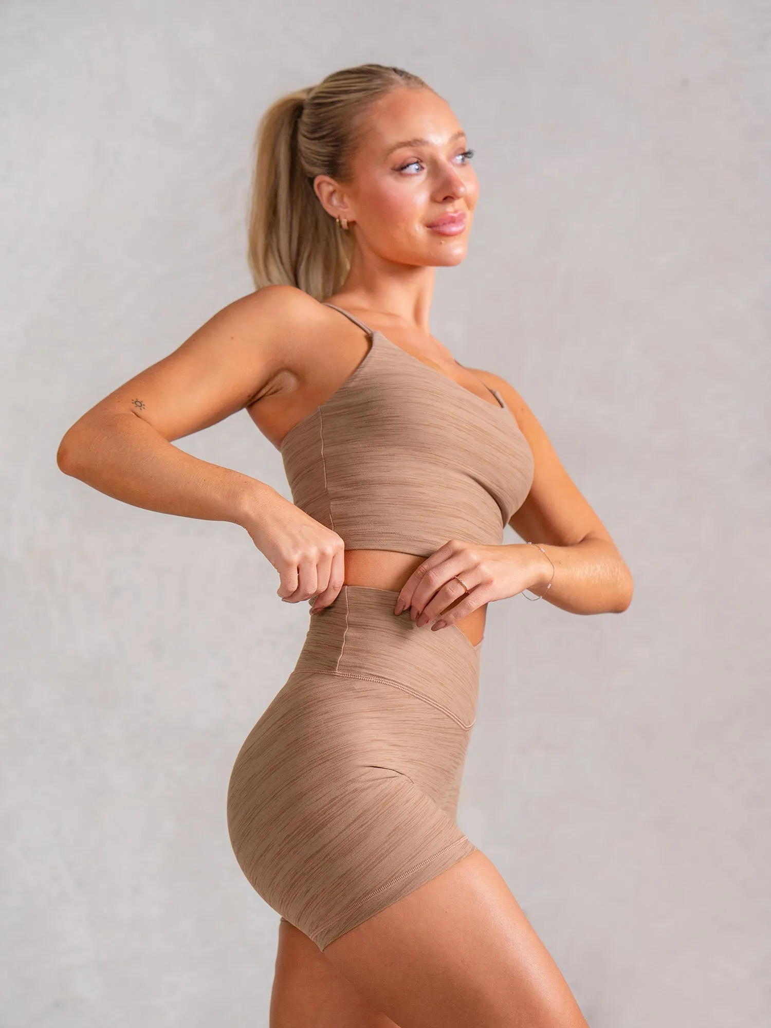 Icon Tank Bra - Mocha Marl sold by Ryderwear product image thumbnail 4