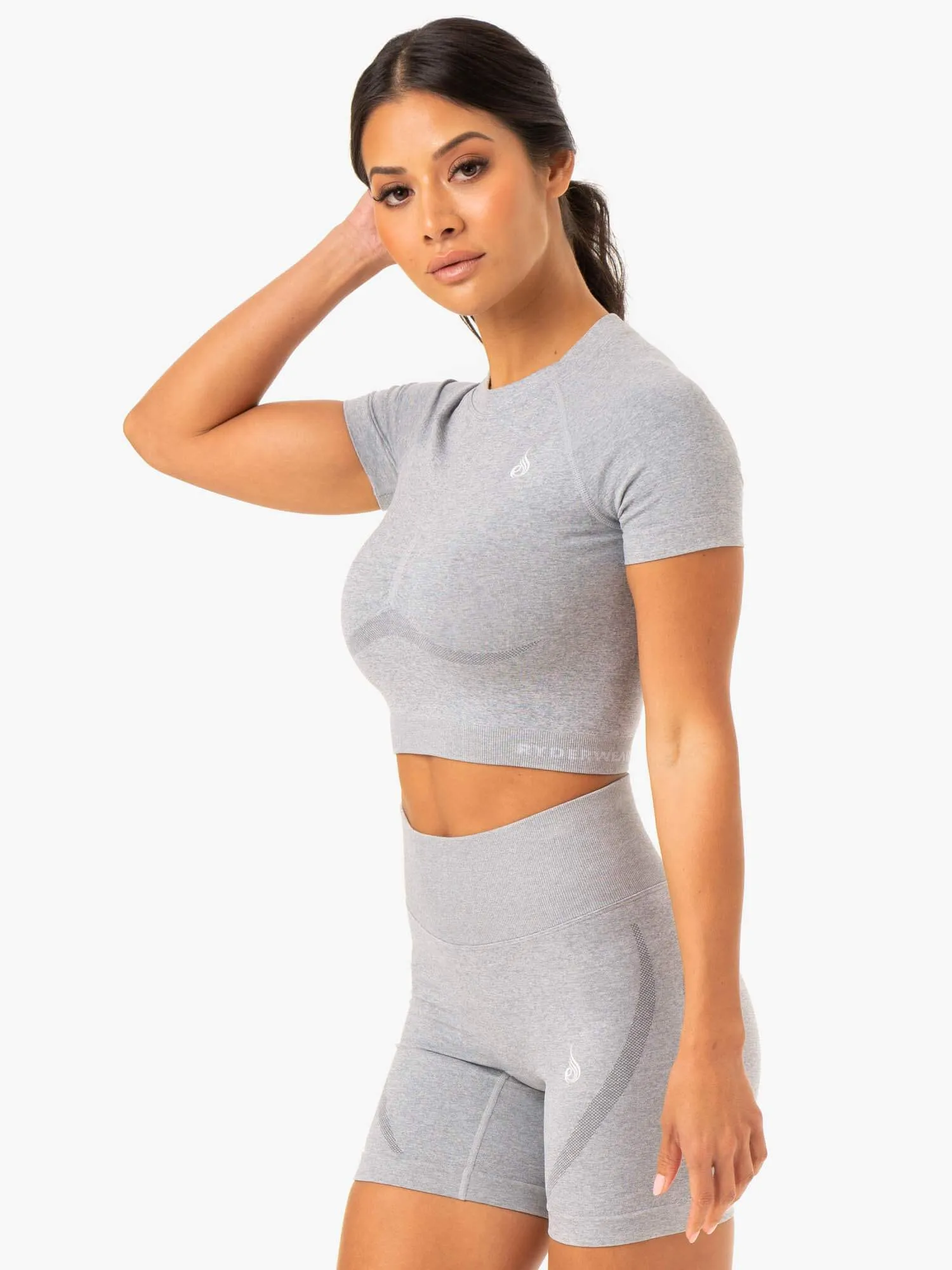 Staples Seamless T-Shirt - Grey Marl sold by Ryderwear