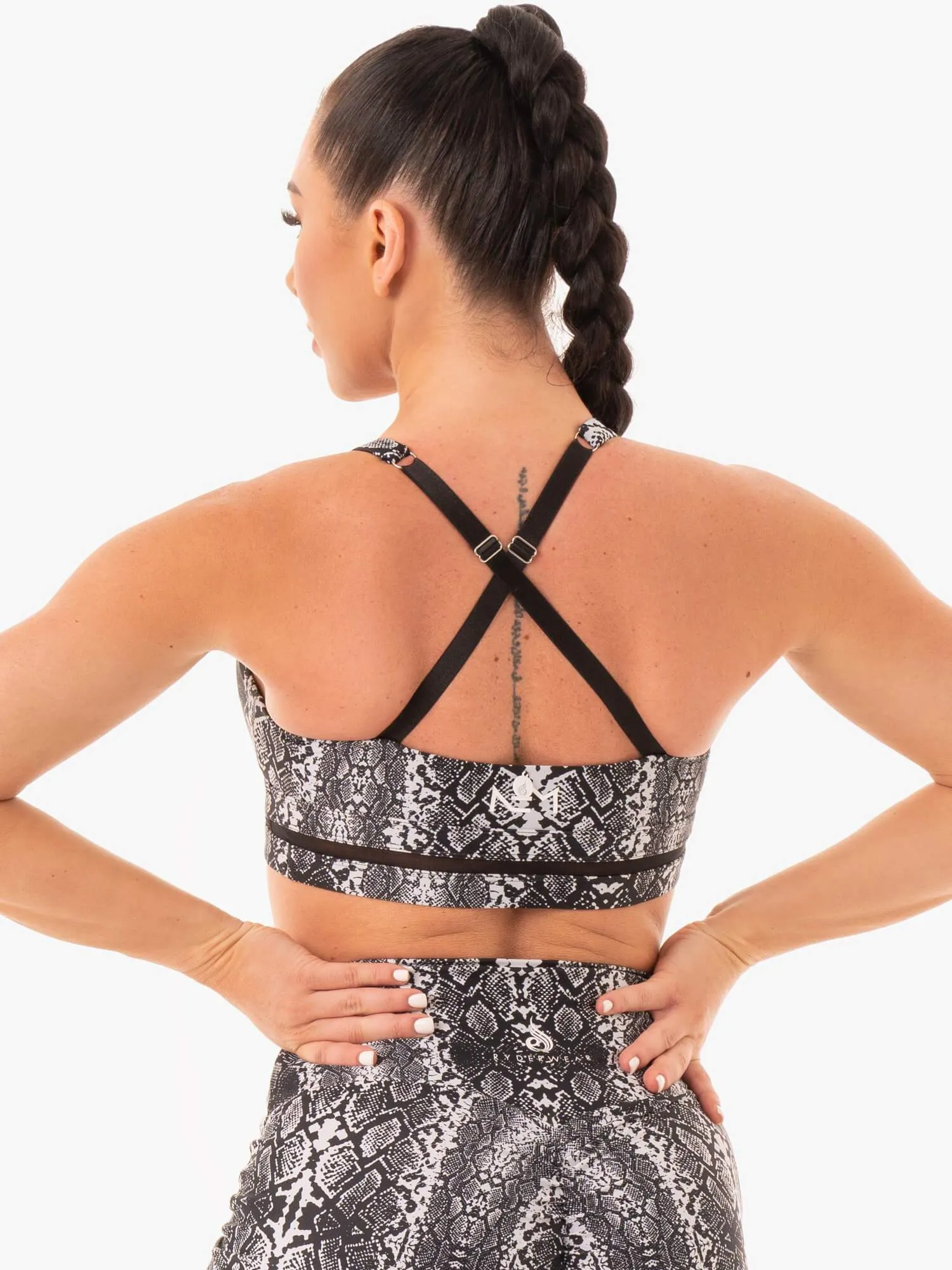 NEM X RW Sports Bra - White Snake sold by Ryderwear product image thumbnail 2