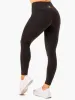Vital High Waisted Scrunch Leggings - Black sold by Ryderwear