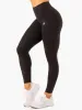 Vital High Waisted Scrunch Leggings - Black sold by Ryderwear