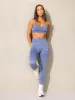 Stonewash Scrunch Seamless Leggings - Denim Blue Stonewash sold by Ryderwear