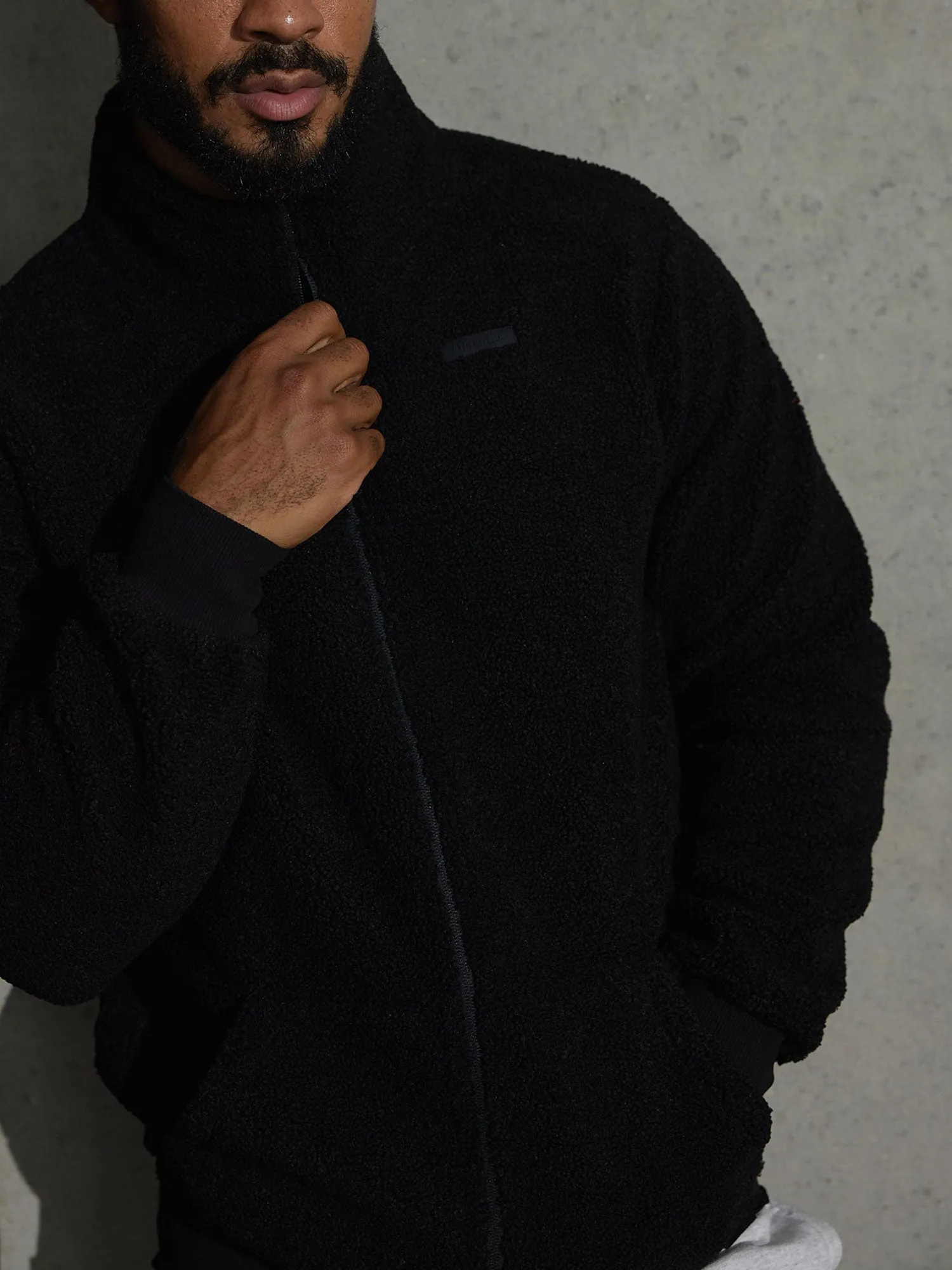 Flex Polar Fleece Jacket - Black sold by Ryderwear