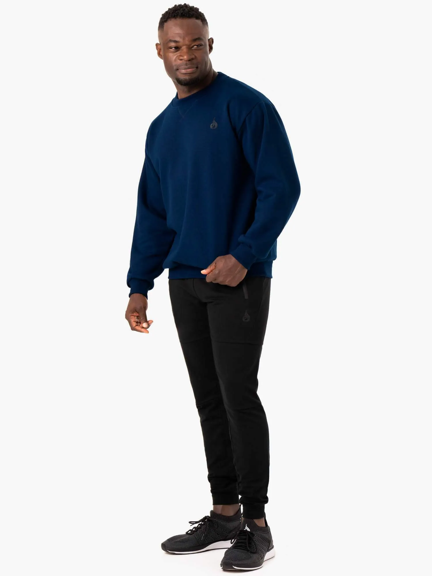 Reset Fleece Crew Neck - Blue sold by Ryderwear product image thumbnail 5