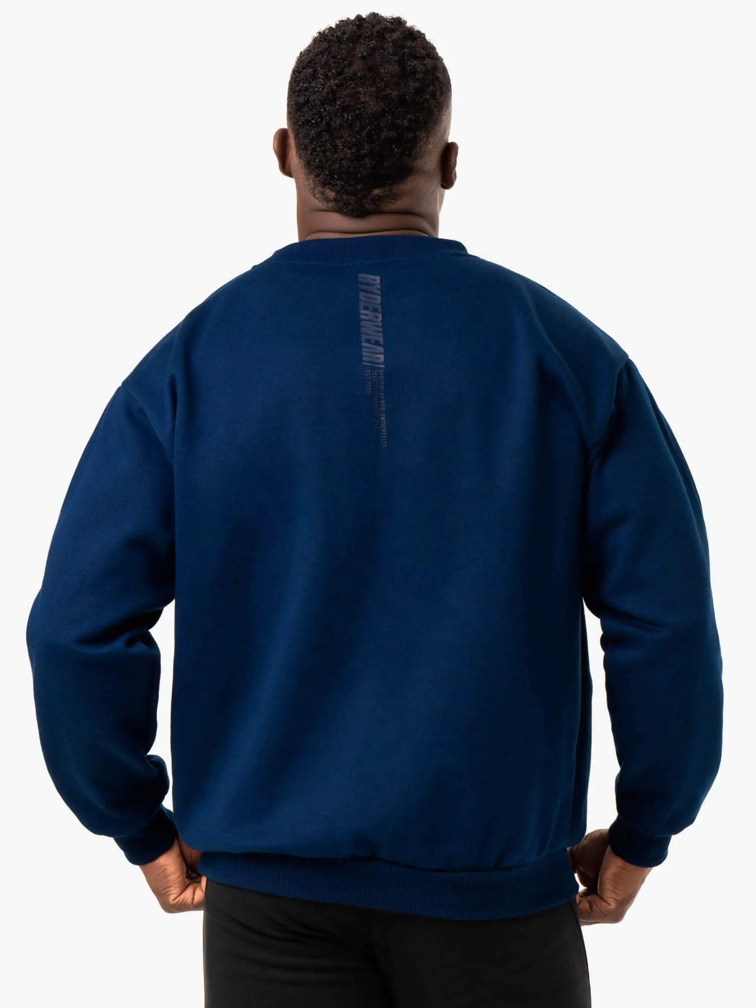 Reset Fleece Crew Neck - Blue sold by Ryderwear product image thumbnail 2