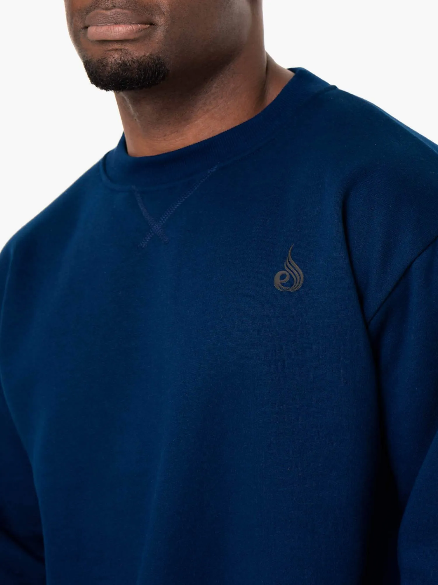 Reset Fleece Crew Neck - Blue sold by Ryderwear product image thumbnail 3