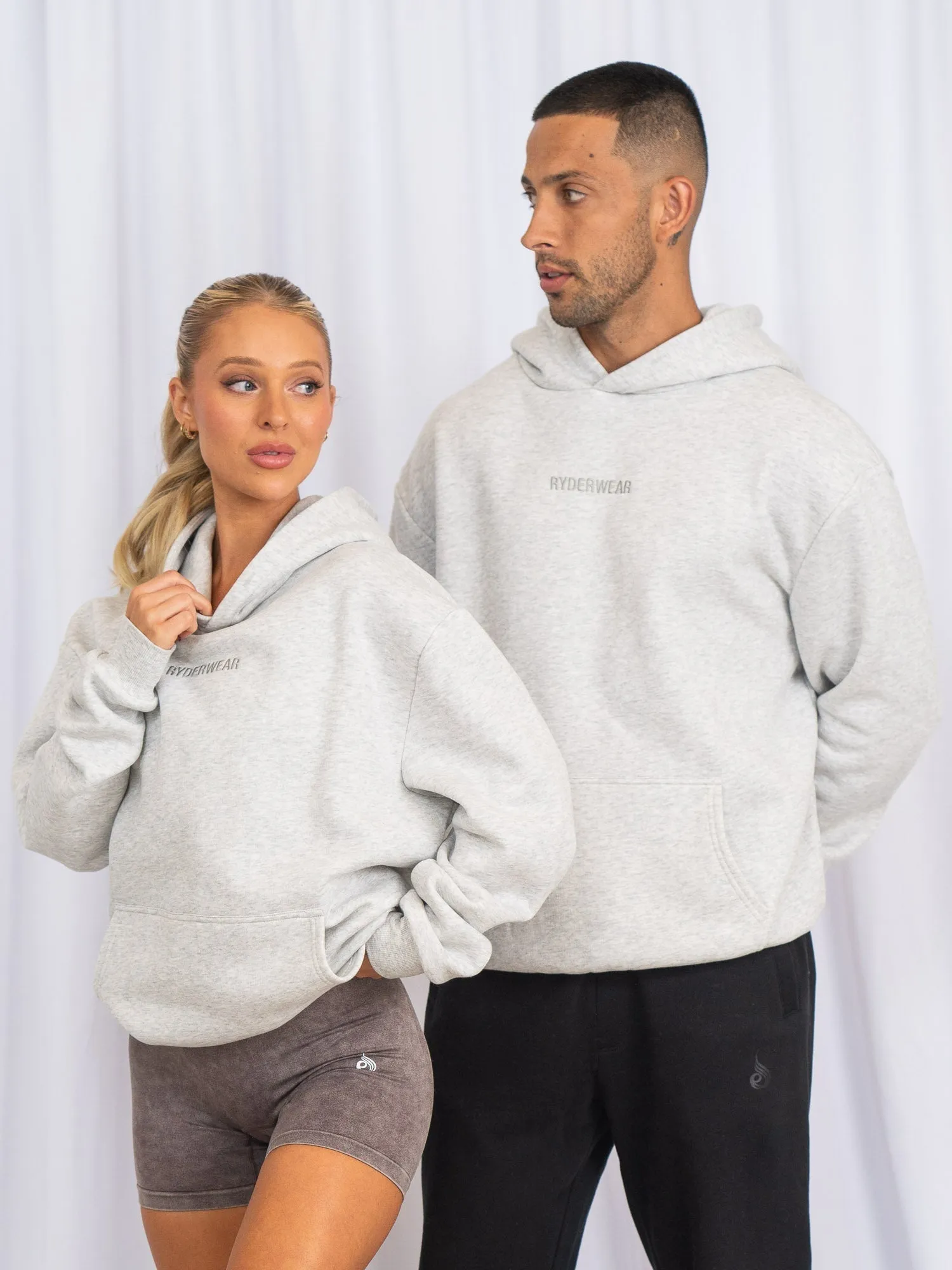 Unisex Hoodie - Snow Marl sold by Ryderwear