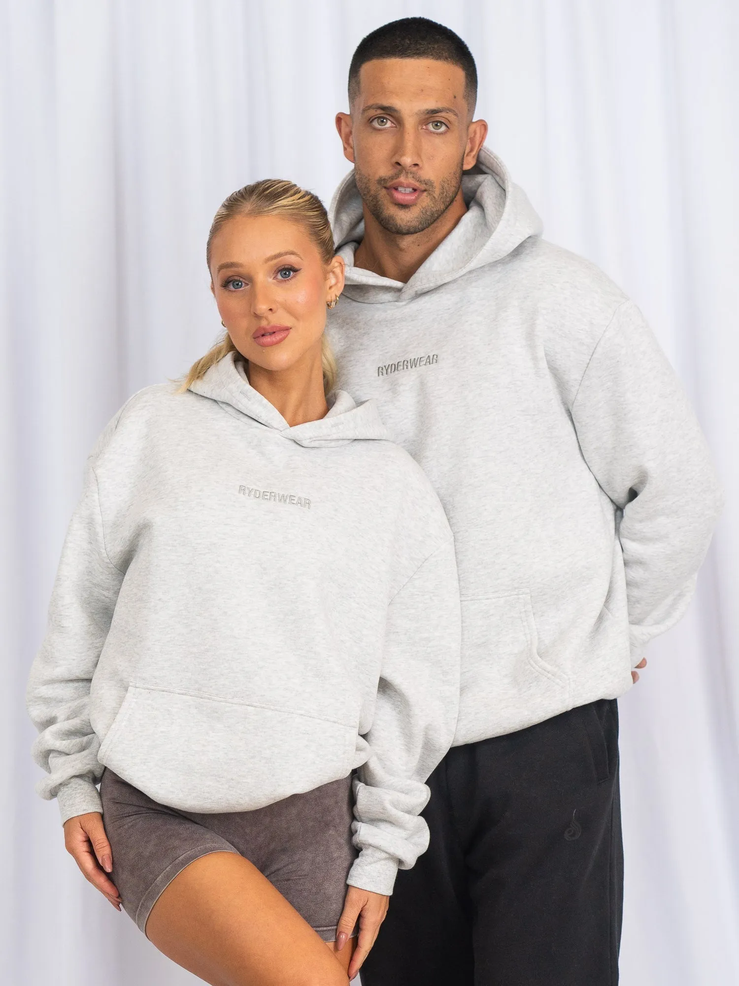 Unisex Hoodie - Snow Marl sold by Ryderwear product image thumbnail 5