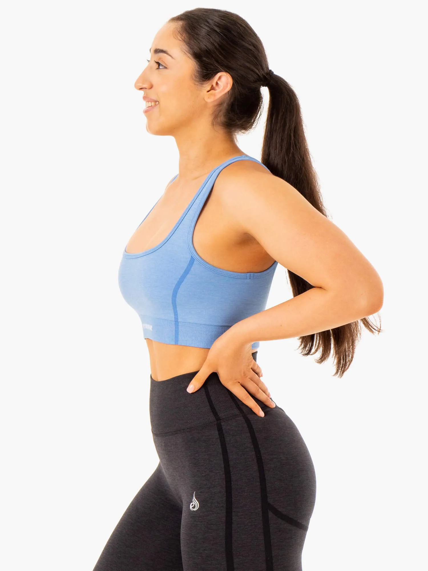 Enhance Seamless Sports Bra - Blue sold by Ryderwear product image thumbnail 4