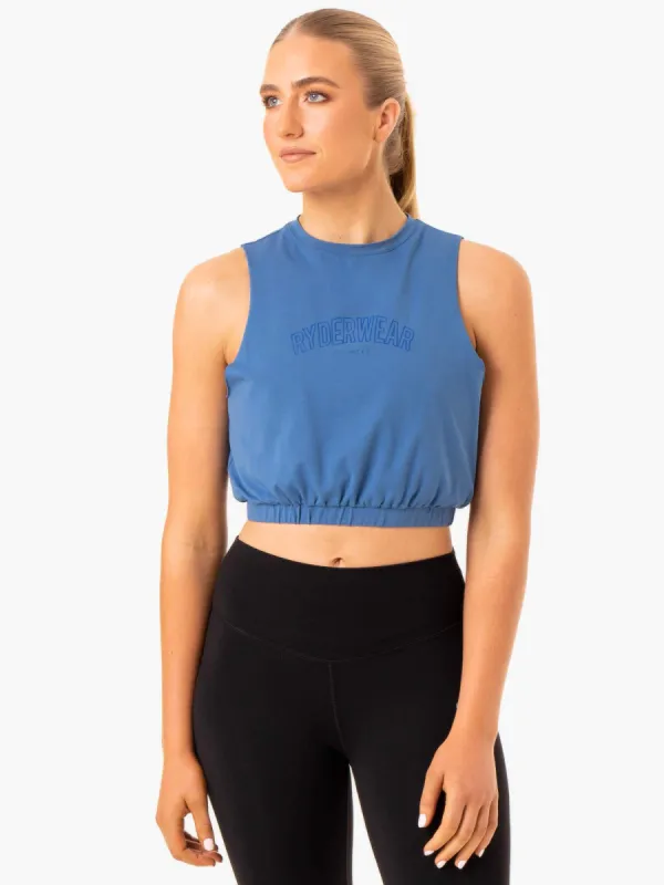 Boxer Muscle Tank - Blue sold by Ryderwear