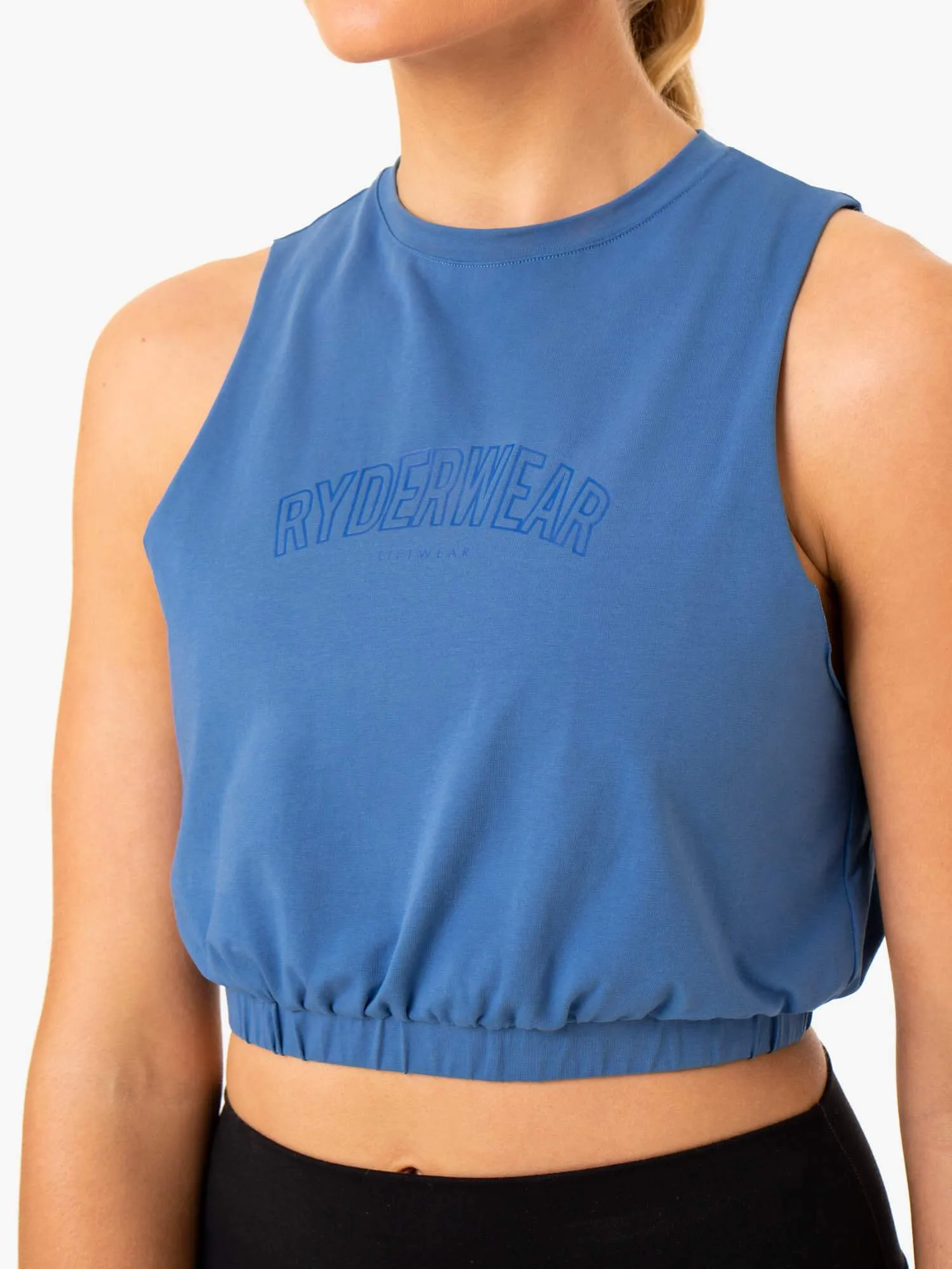 Boxer Muscle Tank - Blue sold by Ryderwear product image thumbnail 3