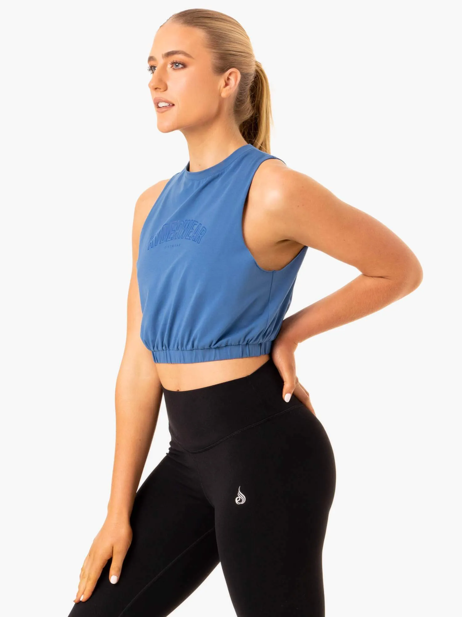 Boxer Muscle Tank - Blue sold by Ryderwear product image thumbnail 4