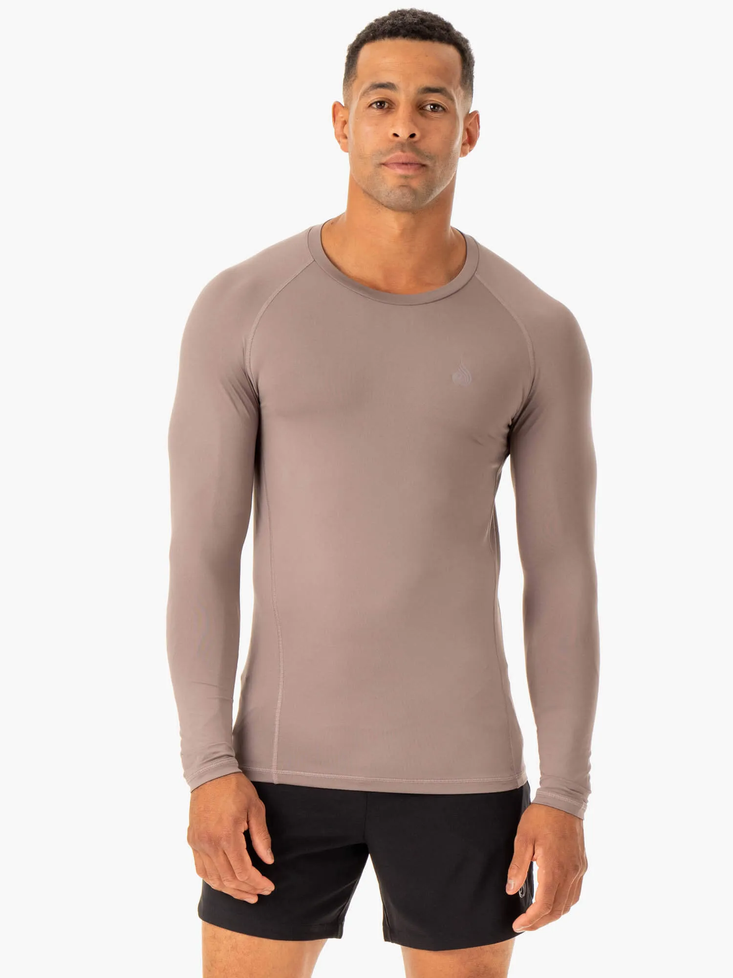 Division Base Layer Long Sleeve - Taupe sold by Ryderwear