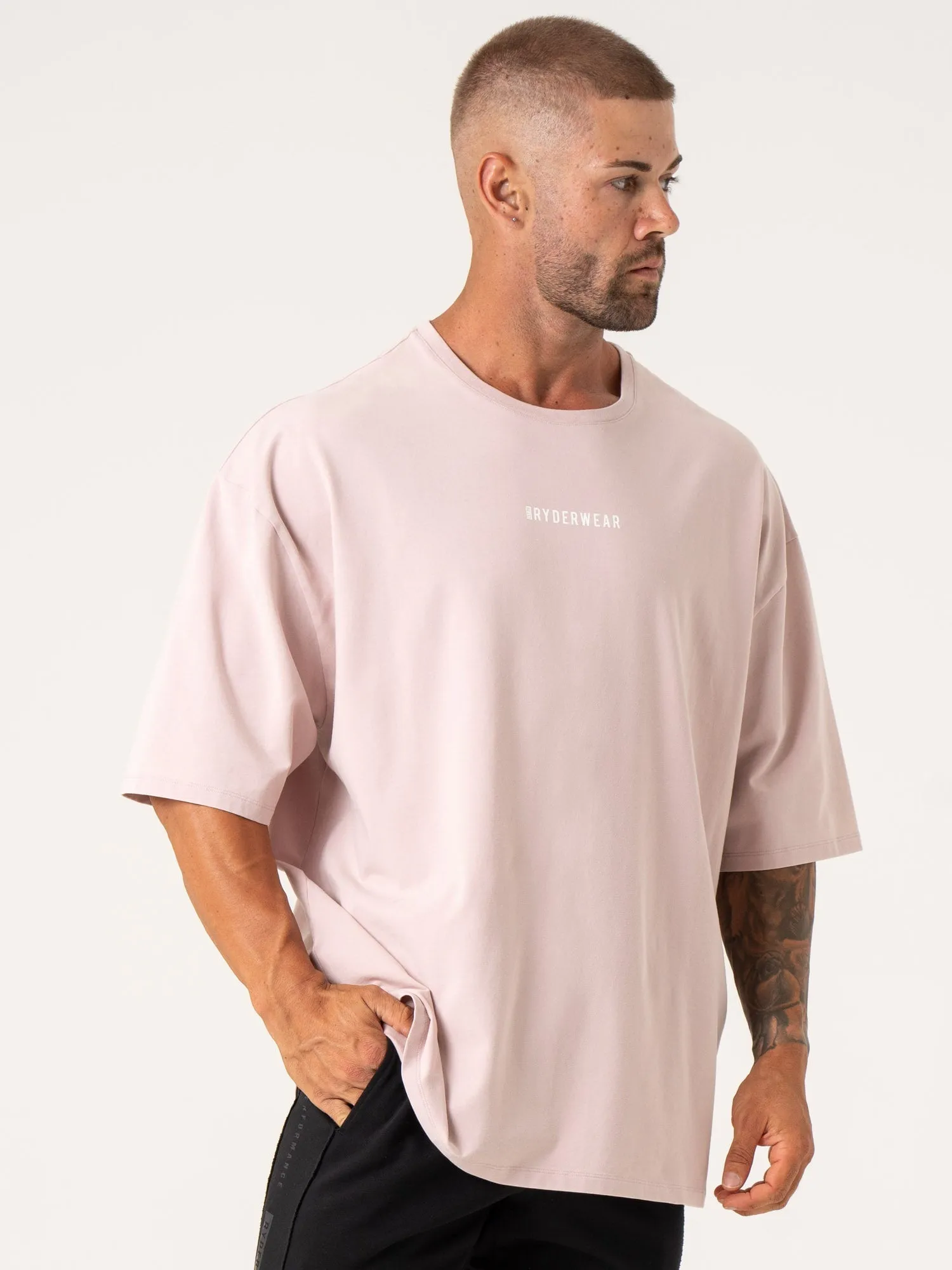 Pursuit Oversized T-Shirt - Cinder Stonewash sold by Ryderwear