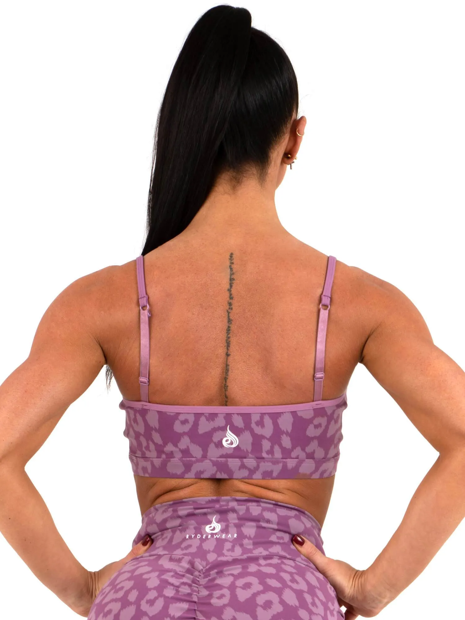 Animal Sports Bra - Leopard Purple sold by Ryderwear product image thumbnail 2
