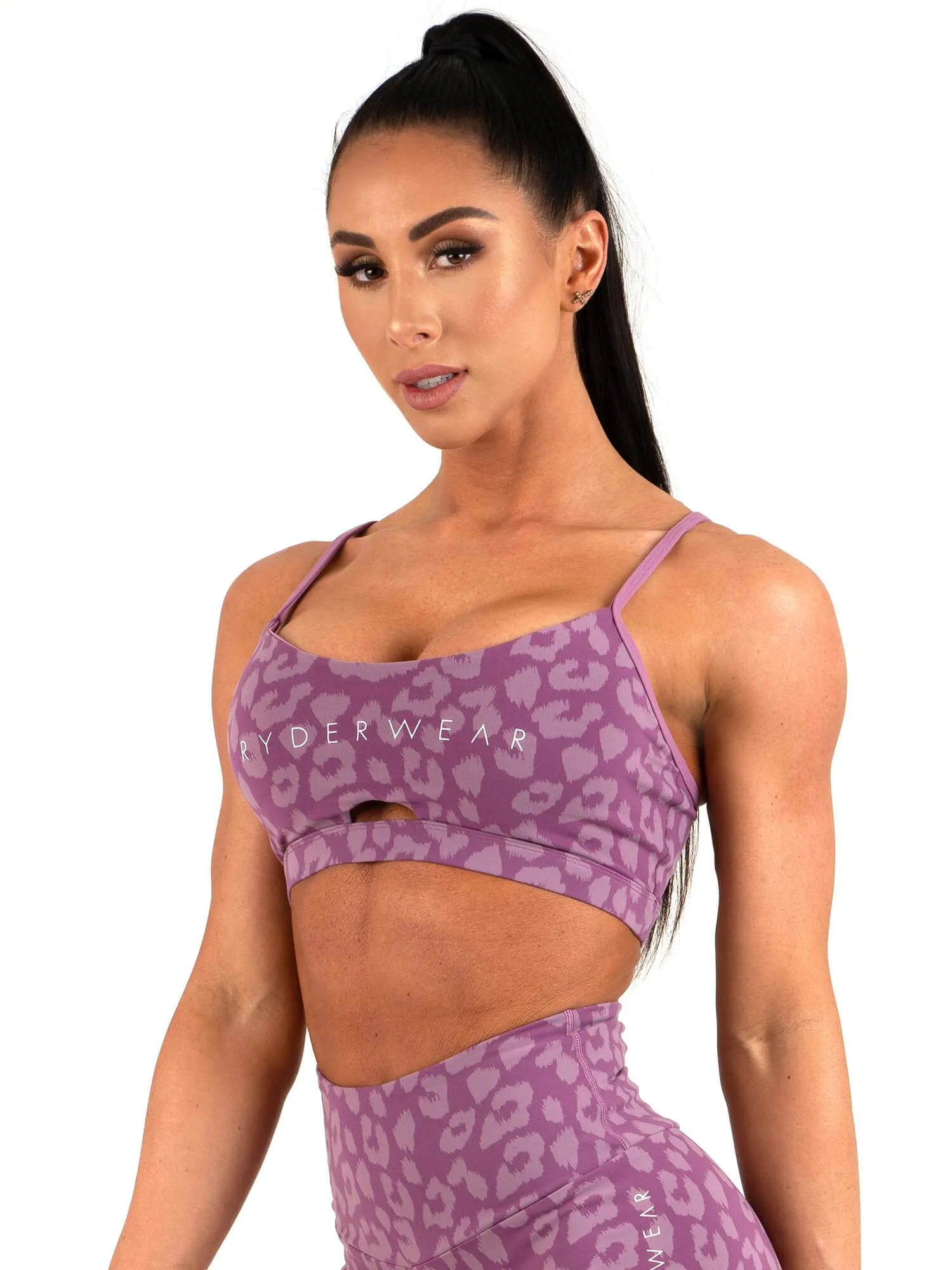 Animal Sports Bra - Leopard Purple sold by Ryderwear product image thumbnail 4