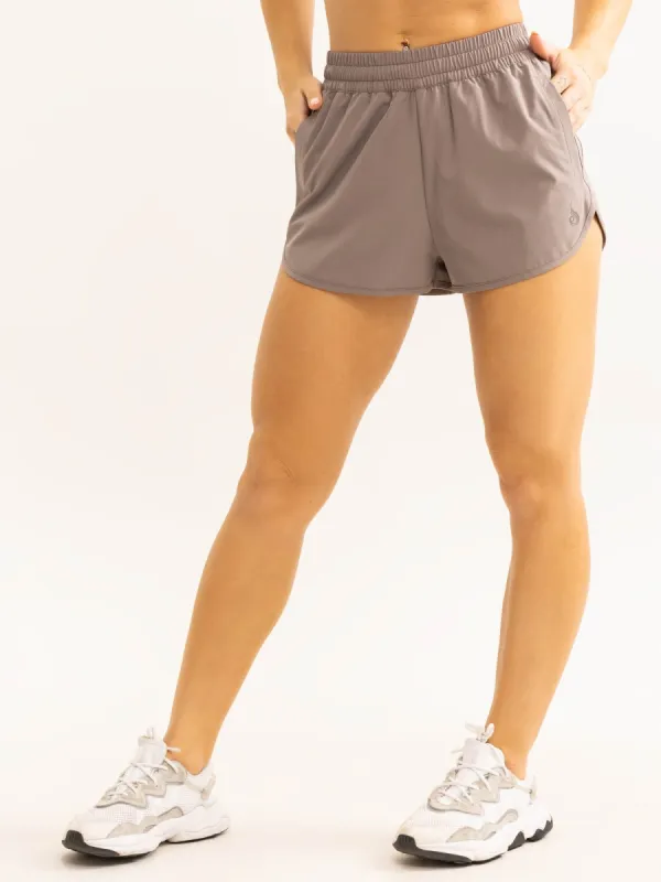 Persist Training Shorts - Taupe sold by Ryderwear