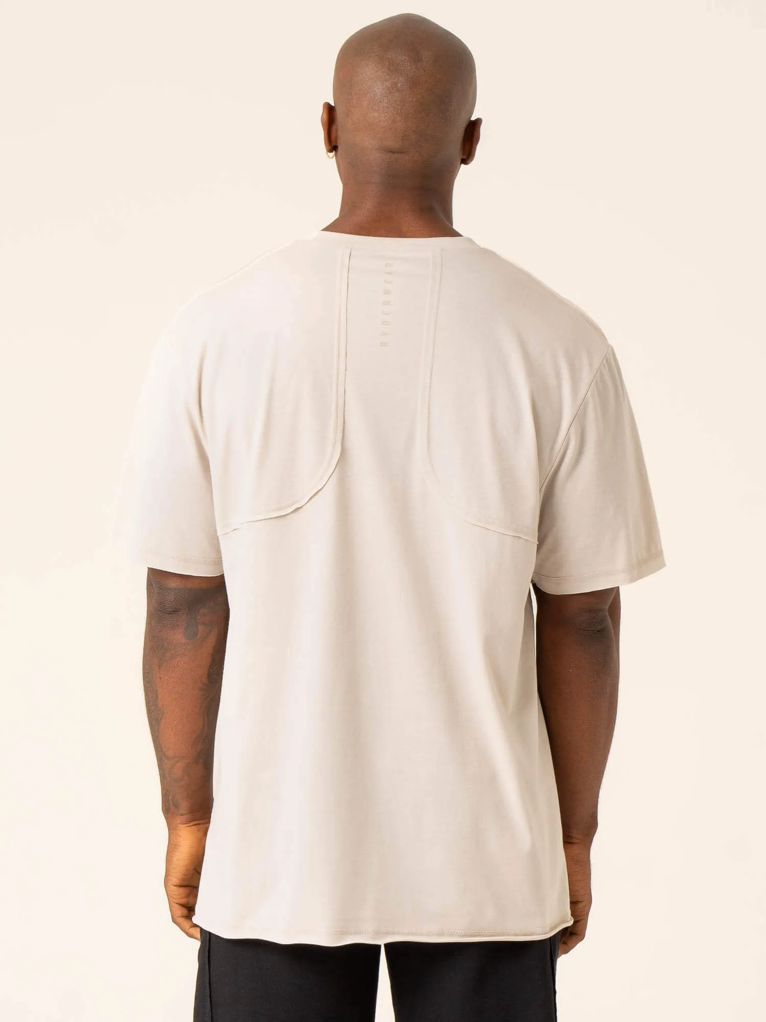 Dynamic Oversized T-Shirt - Stone sold by Ryderwear product image thumbnail 2