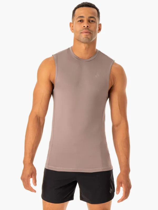 Division Base Layer Tank - Taupe sold by Ryderwear