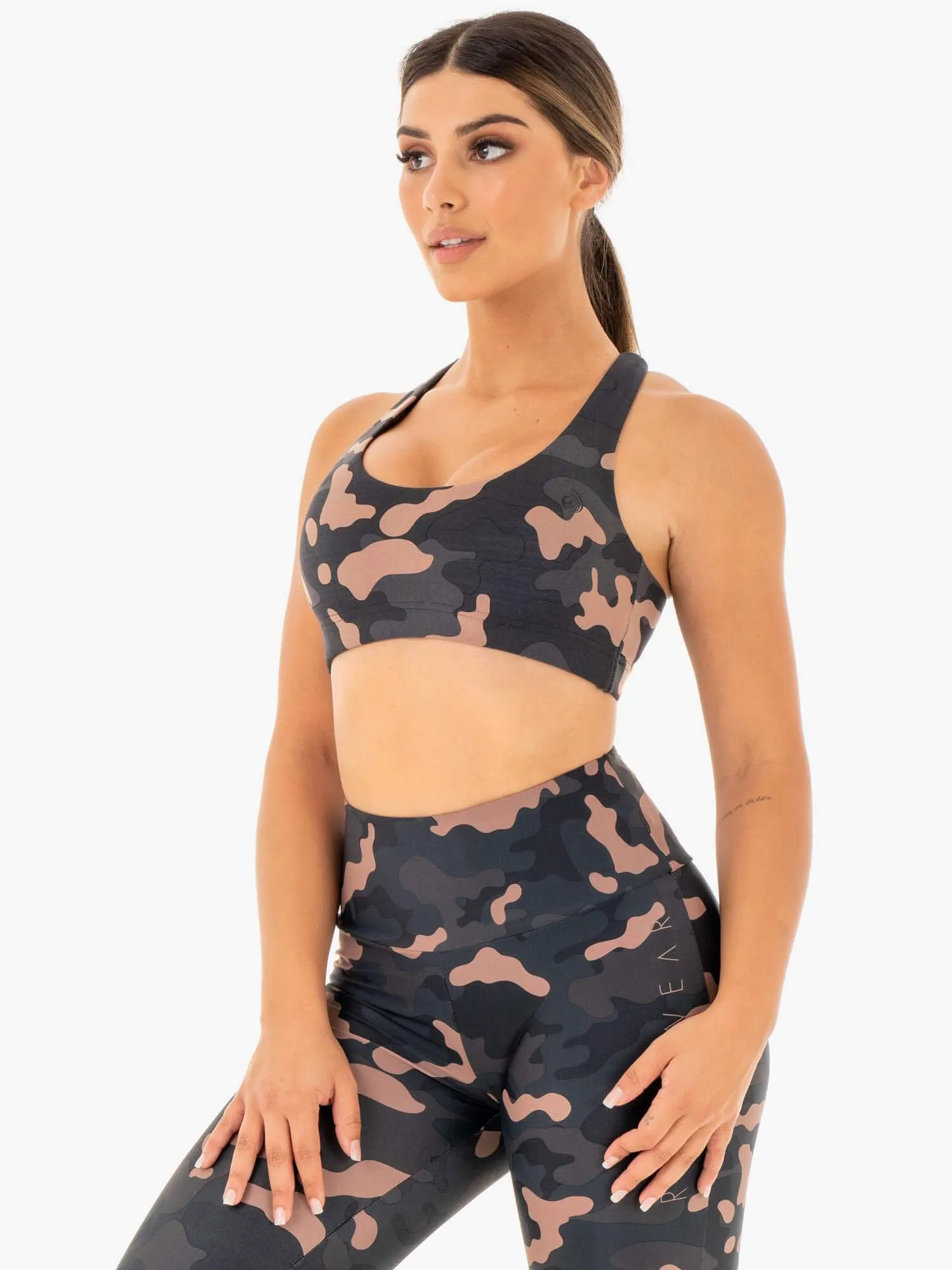 Camo Sports Bra - Rose Camo sold by Ryderwear product image thumbnail 2