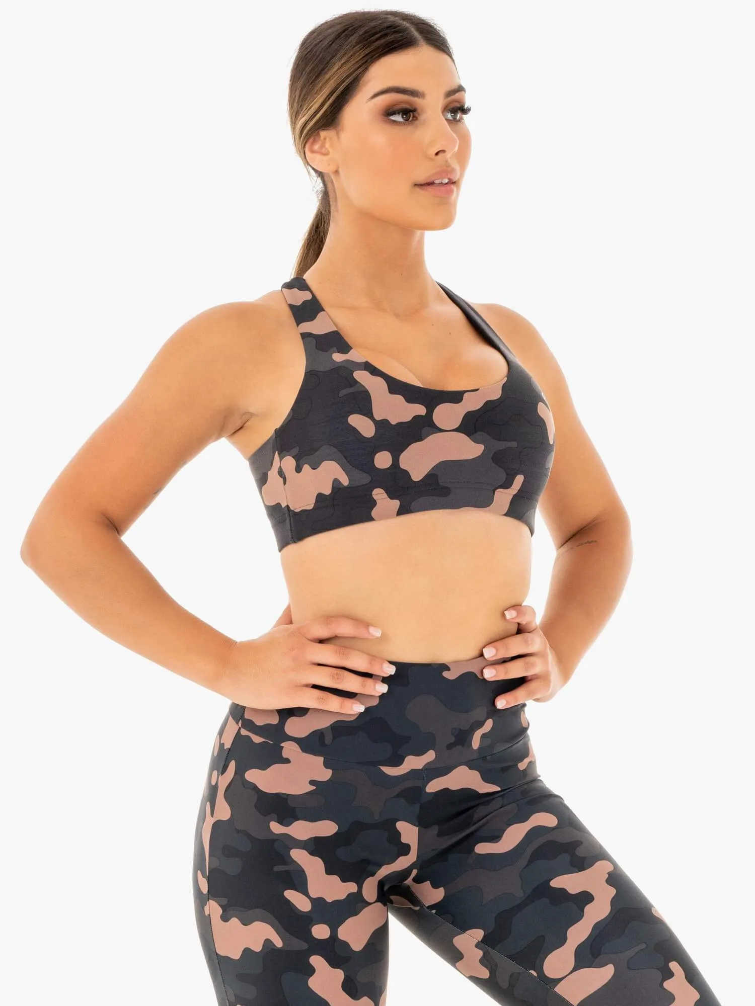 Camo Sports Bra - Rose Camo sold by Ryderwear product image thumbnail 4