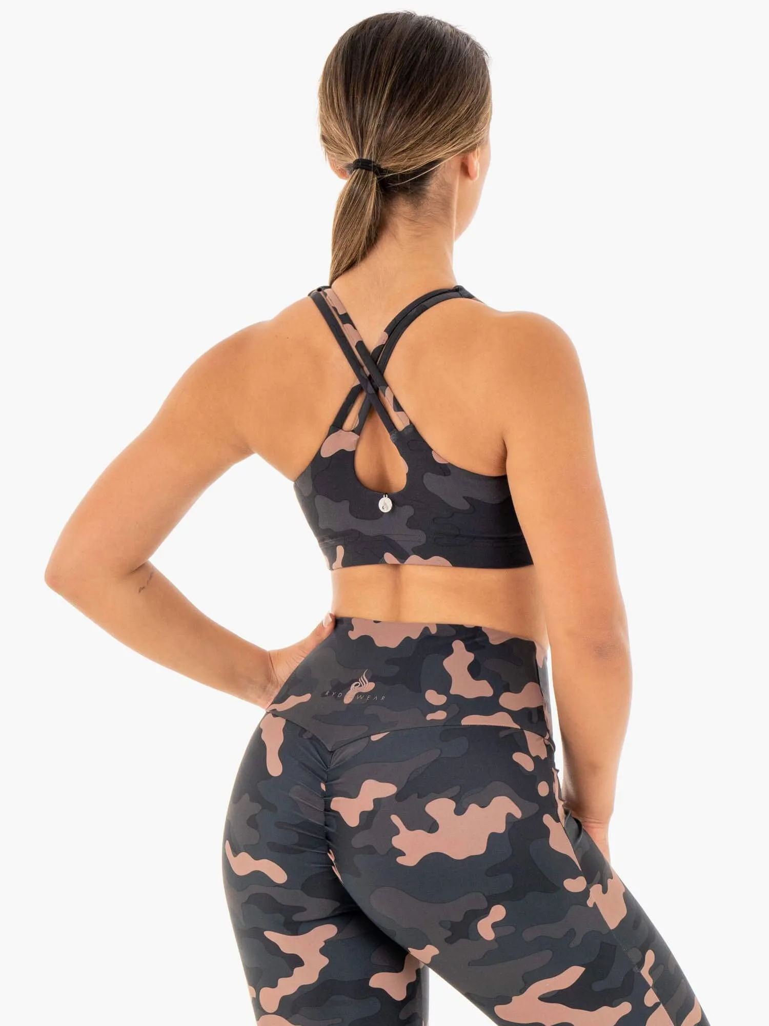 Camo Sports Bra - Rose Camo sold by Ryderwear product image thumbnail 3