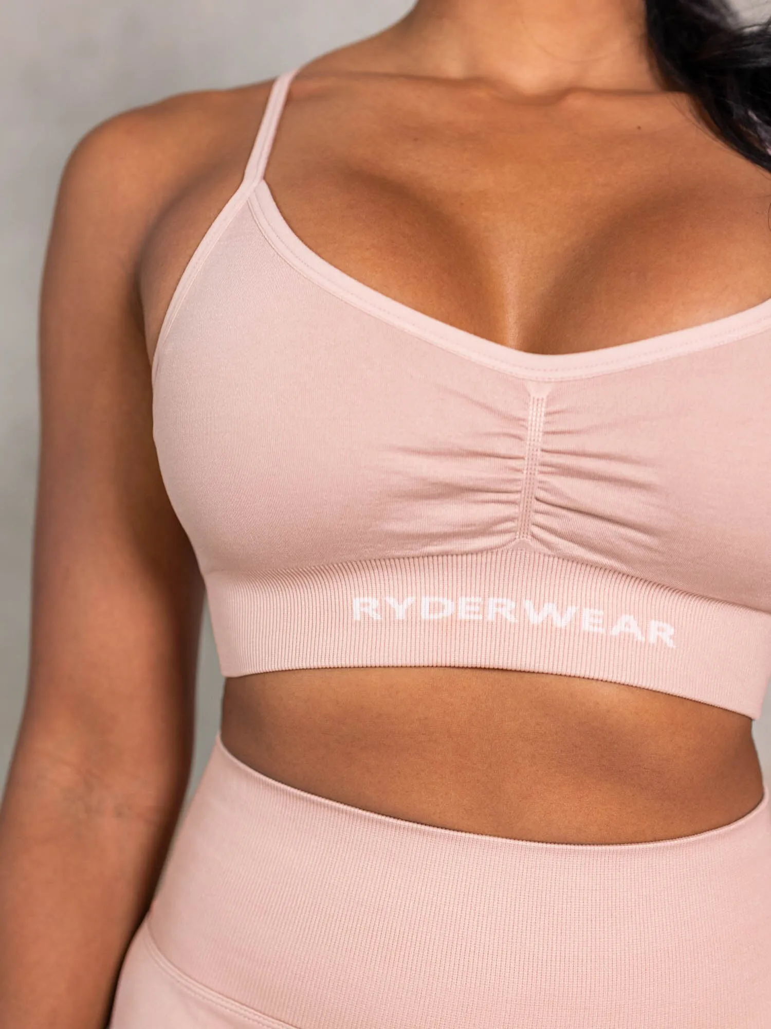 NRG Seamless Sports Bra - Biscotti sold by Ryderwear product image thumbnail 5