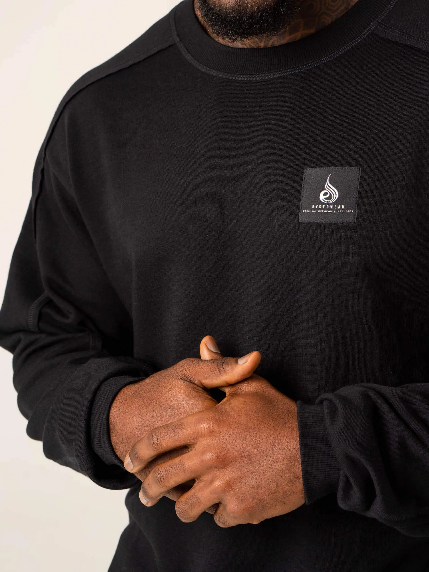 Dynamic Pullover Jumper - Black sold by Ryderwear product image thumbnail 3
