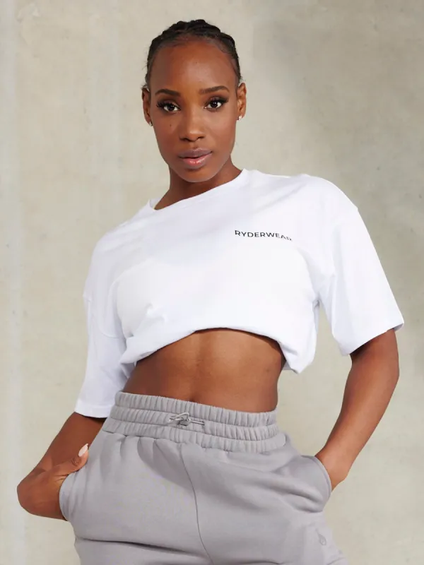 Embody Oversized T-Shirt - White sold by Ryderwear