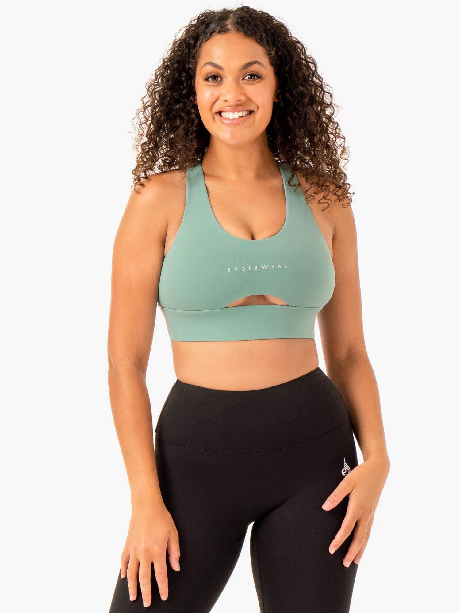Focus Contour Sports Bra - Sage sold by Ryderwear
