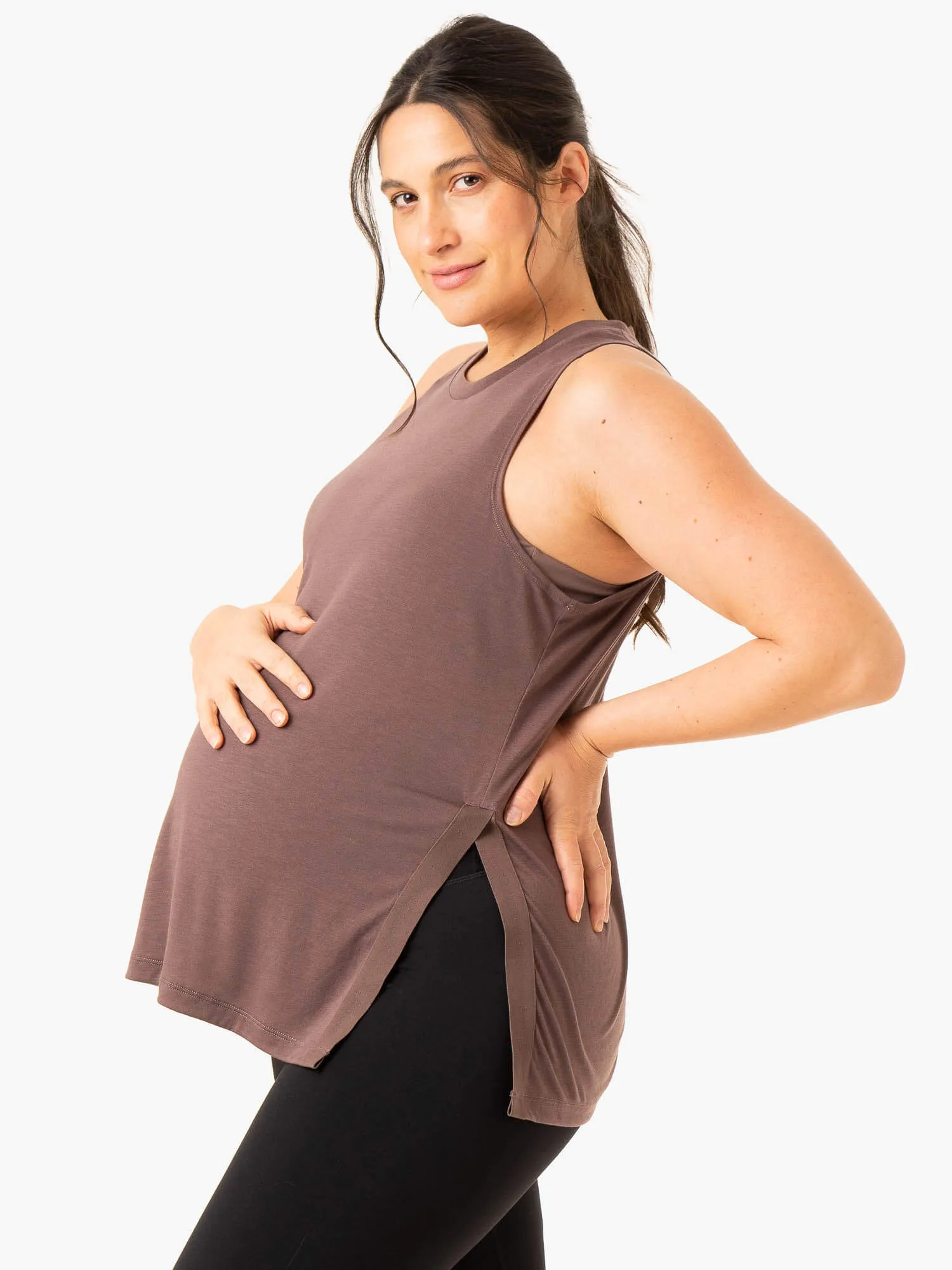 Active Bump Tank - Chocolate sold by Ryderwear product image thumbnail 3