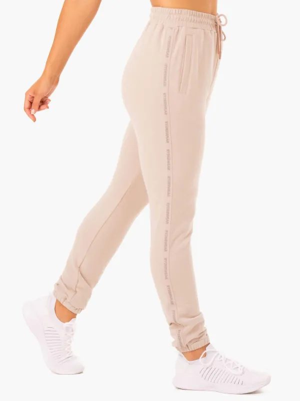Base High Waisted Track Pants - Mushroom sold by Ryderwear