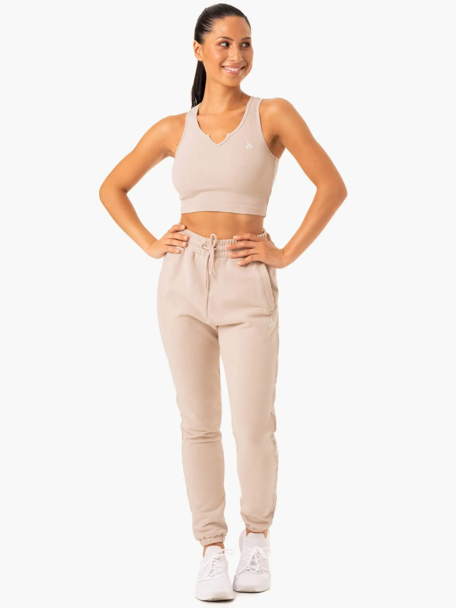 Base High Waisted Track Pants - Mushroom sold by Ryderwear product image thumbnail 5