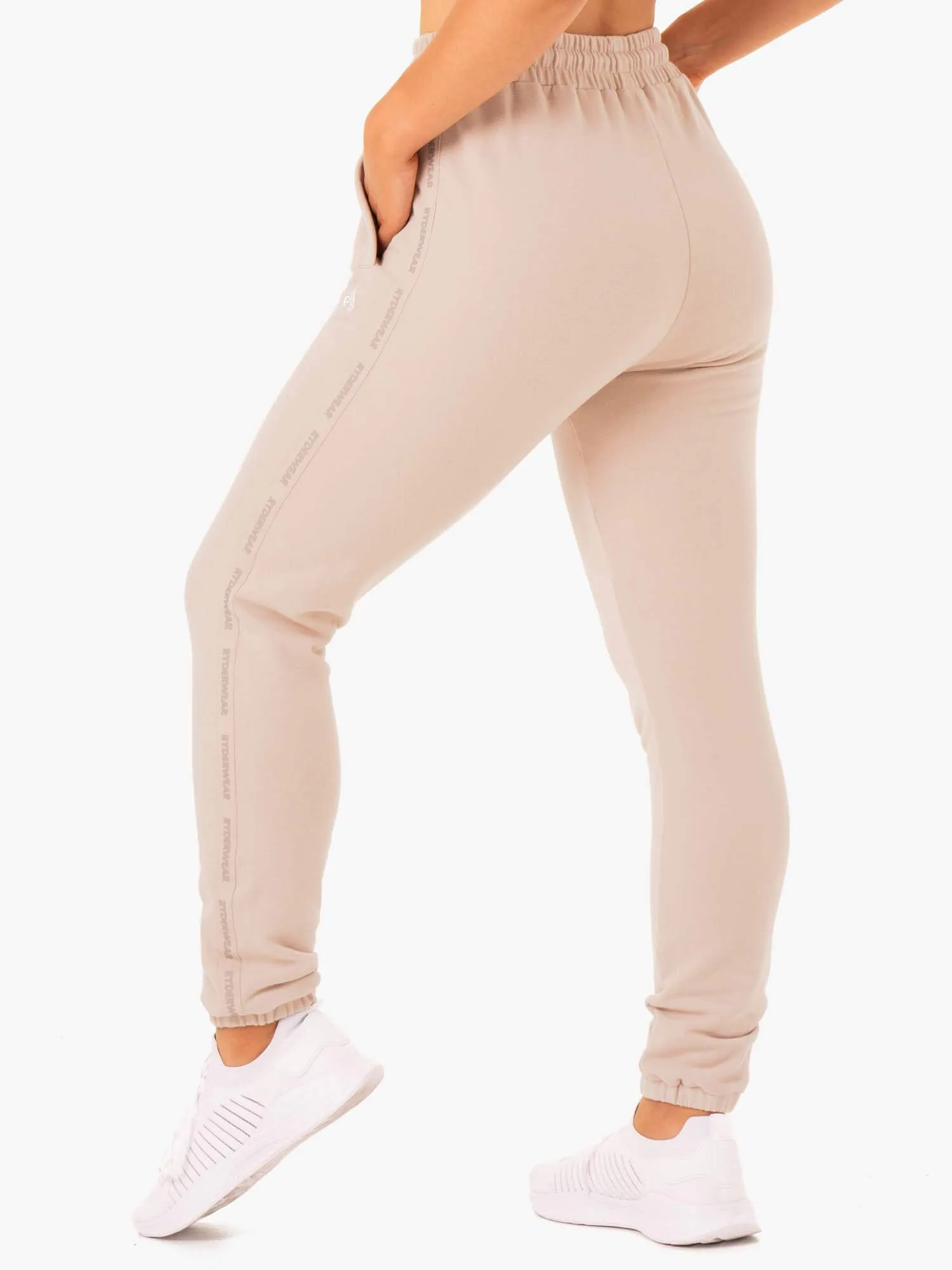 Base High Waisted Track Pants - Mushroom sold by Ryderwear product image thumbnail 2