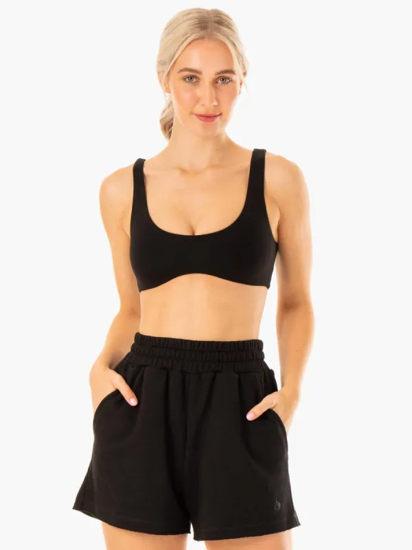 Elevate Lounge Bra - Black sold by Ryderwear