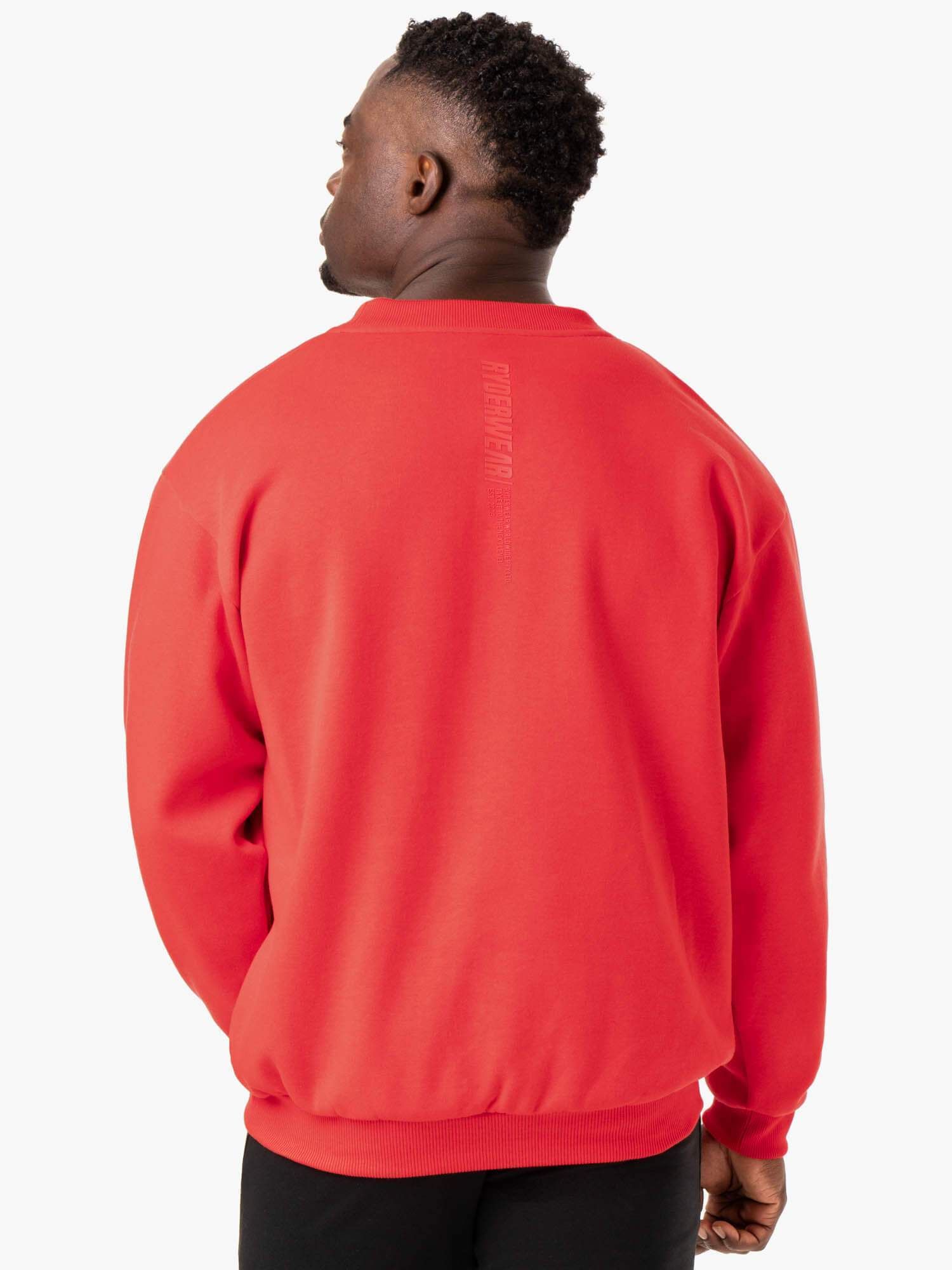 Reset Fleece Crew Neck - Red sold by Ryderwear product image thumbnail 2
