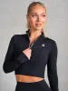 NKD Half Zip Long Sleeve Top - Black sold by Ryderwear