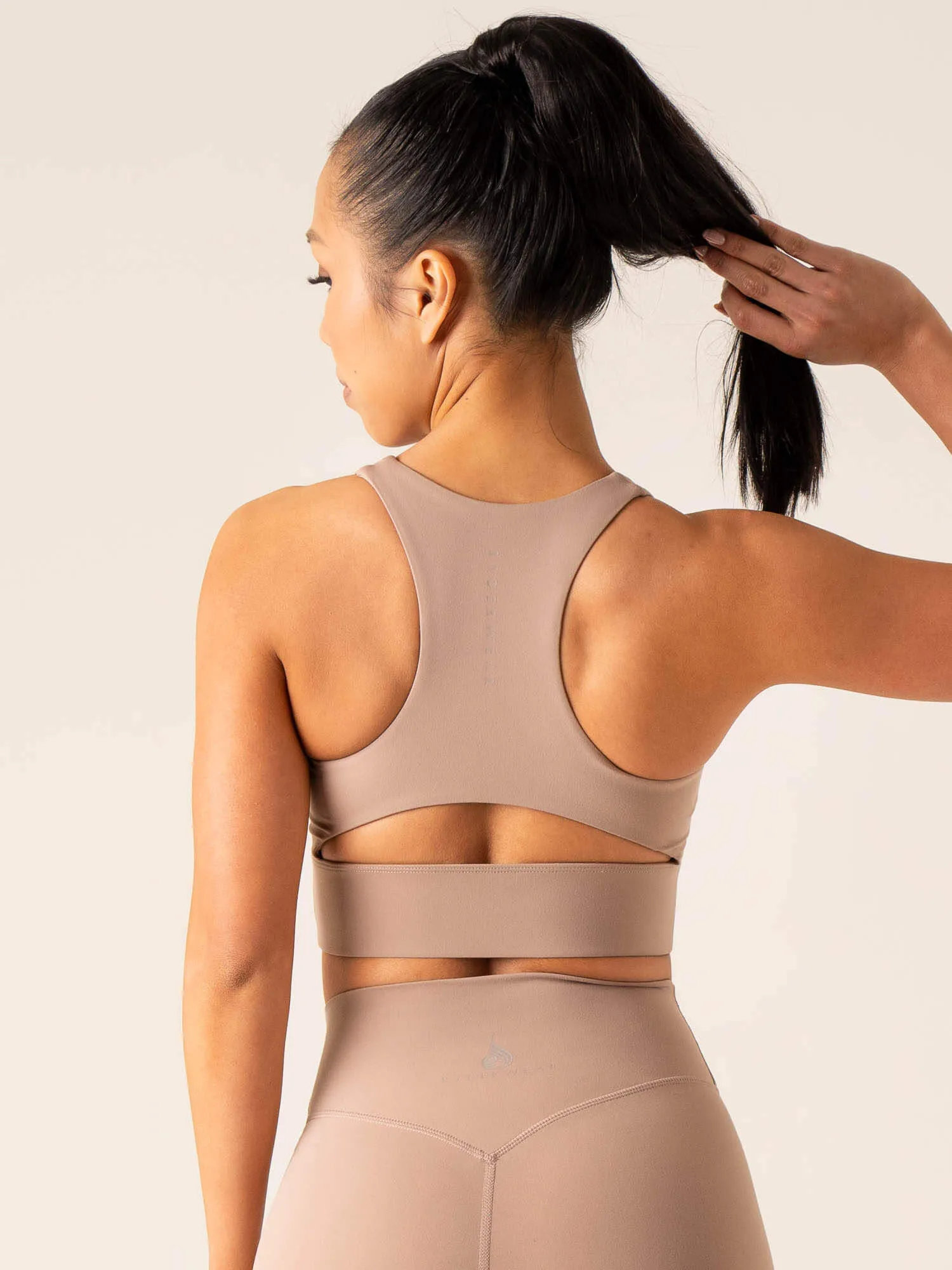 NKD Arch Sports Bra - Taupe sold by Ryderwear product image thumbnail 5