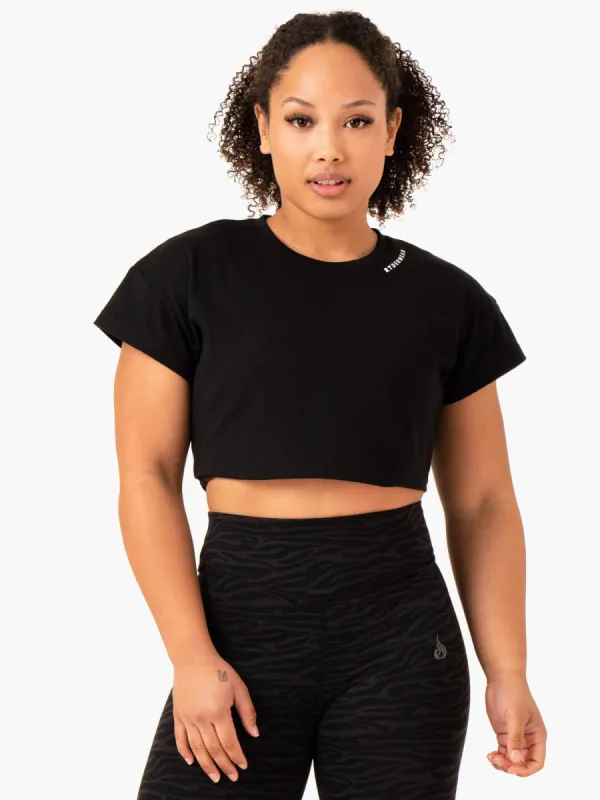 Energy Cap Sleeve T-Shirt - Black sold by Ryderwear