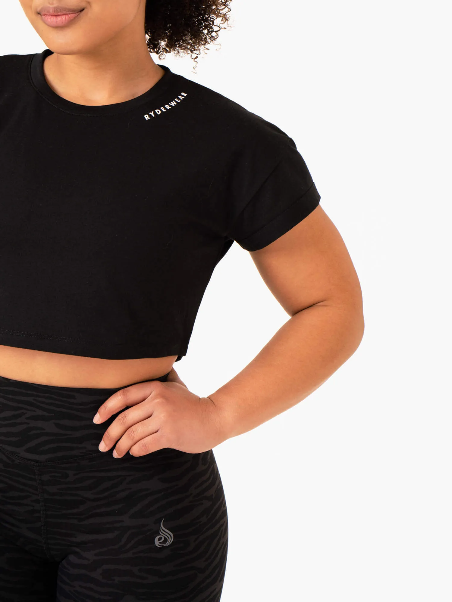 Energy Cap Sleeve T-Shirt - Black sold by Ryderwear product image thumbnail 4