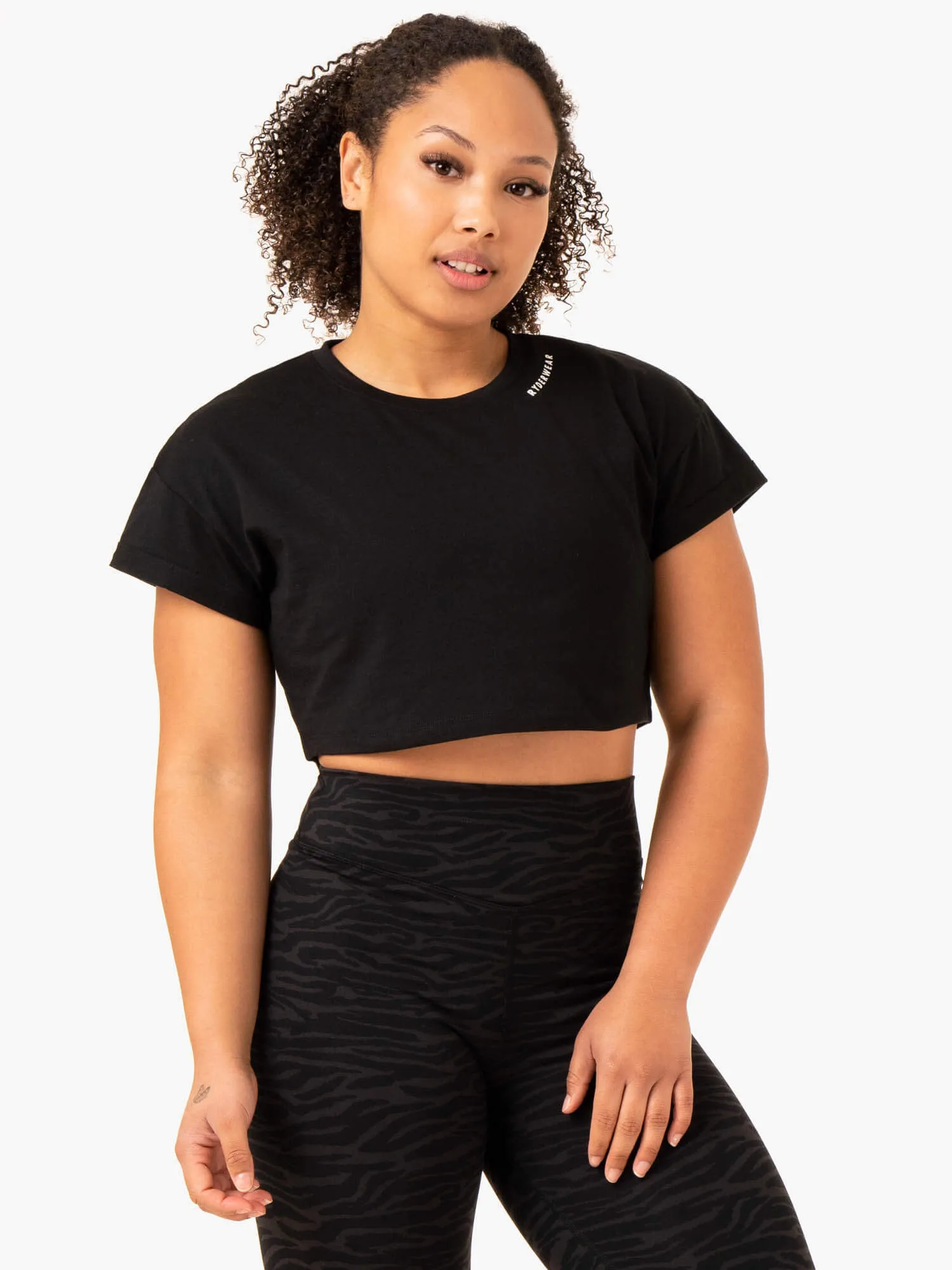 Energy Cap Sleeve T-Shirt - Black sold by Ryderwear product image thumbnail 3