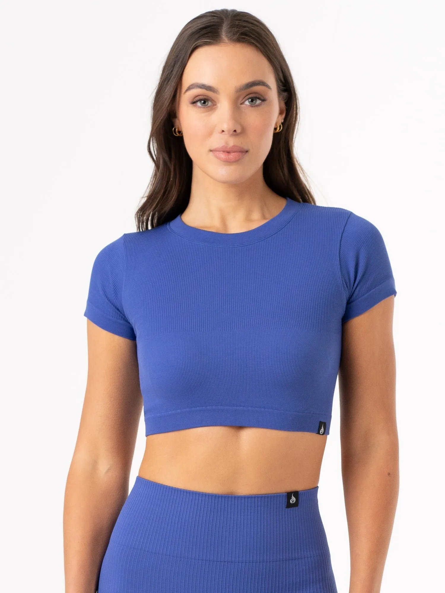 Rib Seamless T-Shirt - Cobalt sold by Ryderwear product image thumbnail 5