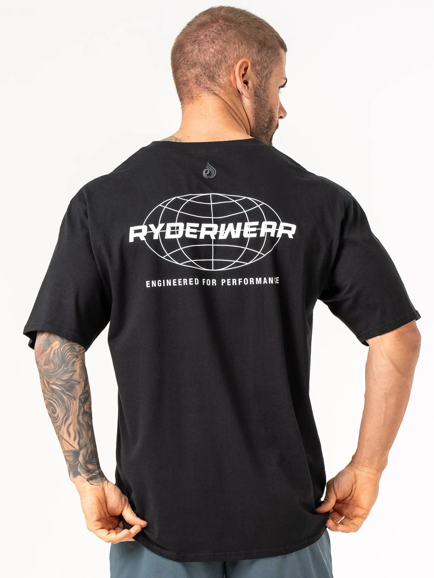 Energy Oversized T-Shirt - Black sold by Ryderwear product image thumbnail 3