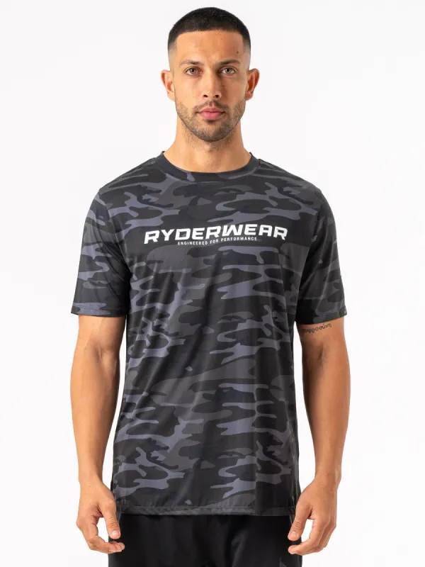 Energy T-Shirt - Black Camo sold by Ryderwear