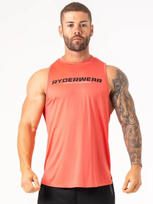 Energy Tank - Coral sold by Ryderwear